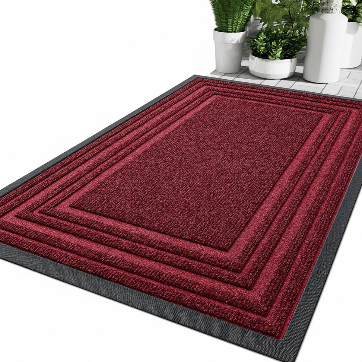 Deurmat Antislip voor Binnen en Buiten met Rand Design