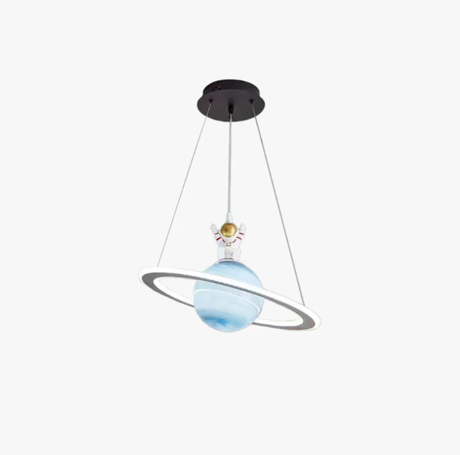 Hanglamp Astronaut LED Kinderkamer met Planeetontwerp