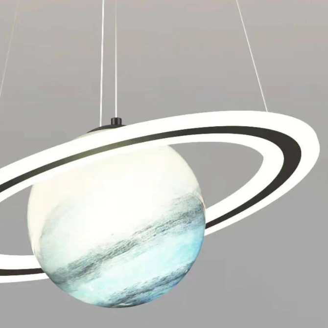 Hanglamp Astronaut LED Kinderkamer met Planeetontwerp