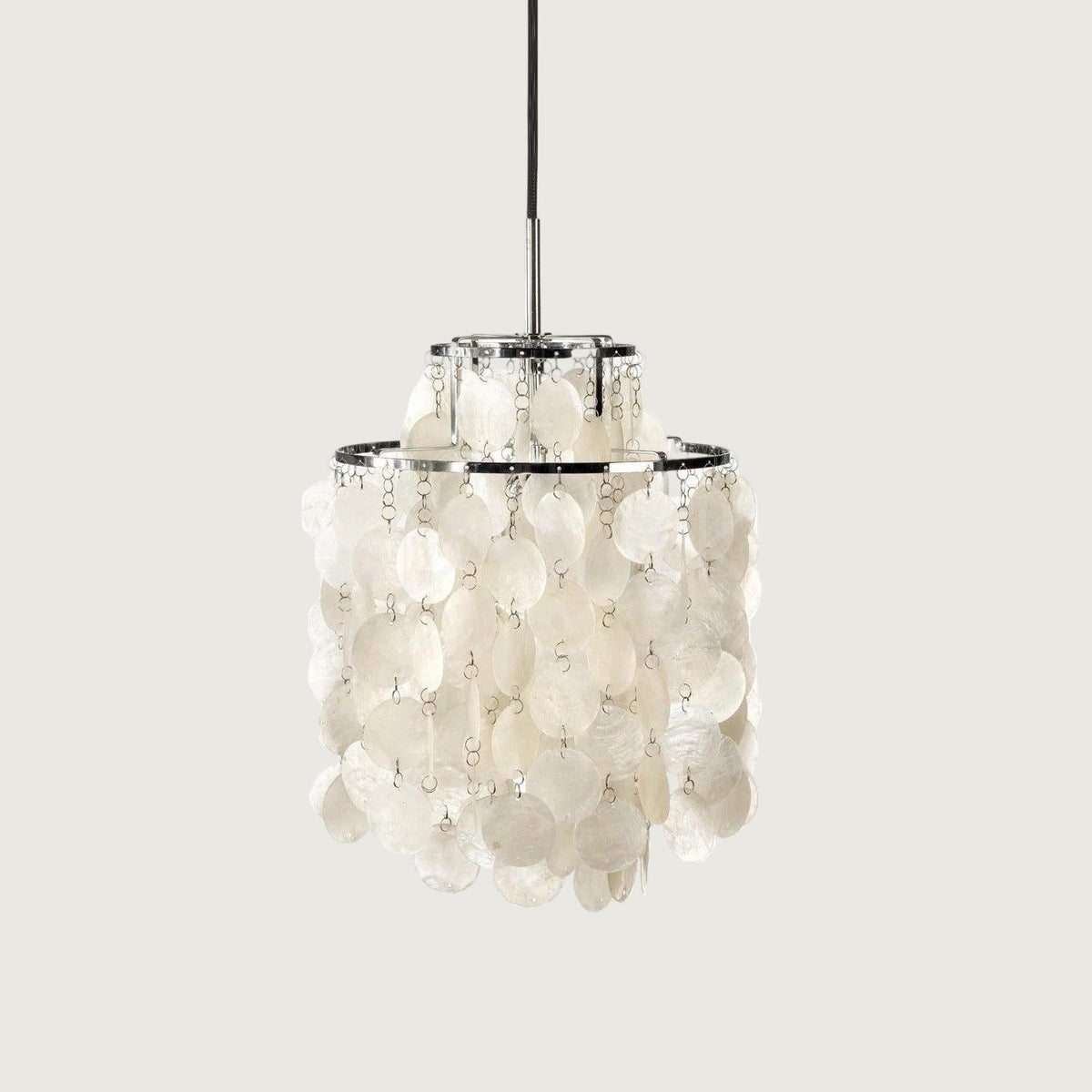 Hanglamp Bohemian met Schelpenringen en Verstelbare Hoogte