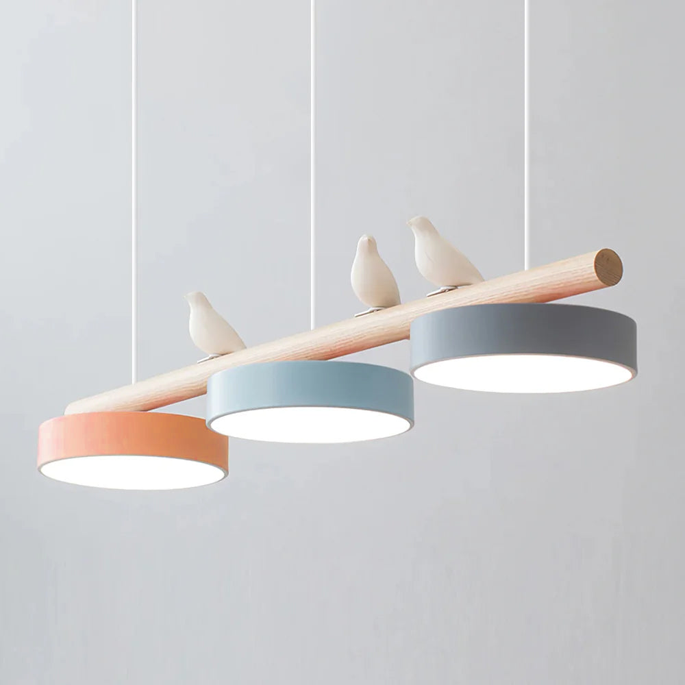 Hanglamp Modern LED met Vogelmotief en Verstelbare Draadkleur