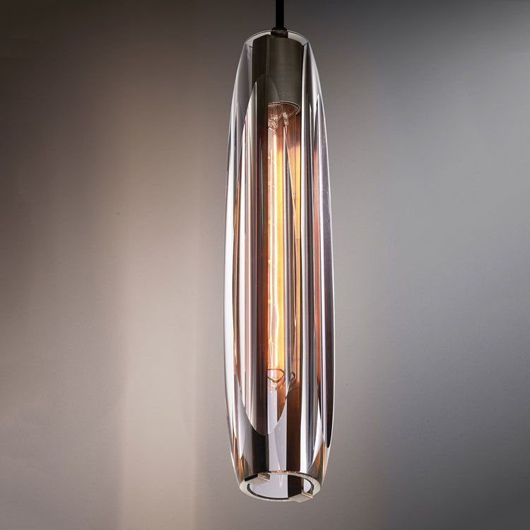 Hanglamp Modern met Glazen Cilinderkap en Verstelbare Hoogte