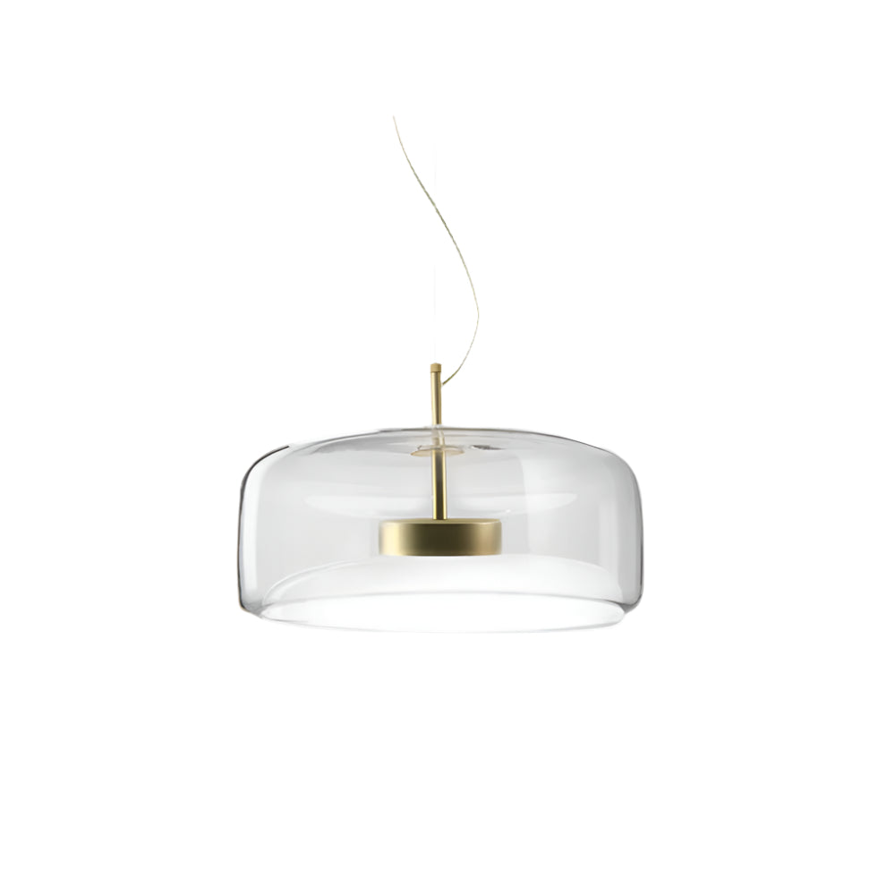 Hanglamp Modern met Glazen Kap en Verstelbare Hoogte