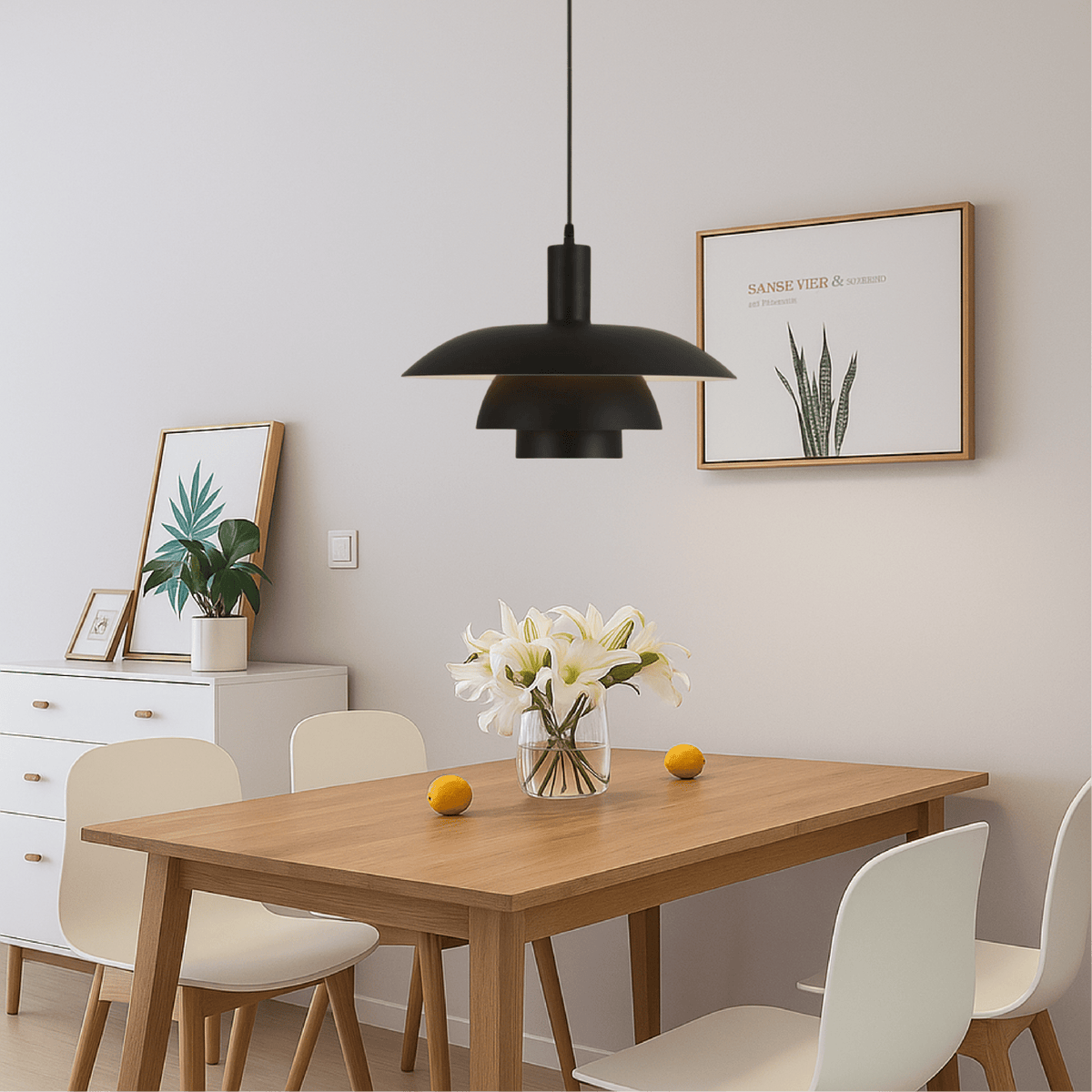 Hanglamp Scandinavisch met Gelaagde Kap