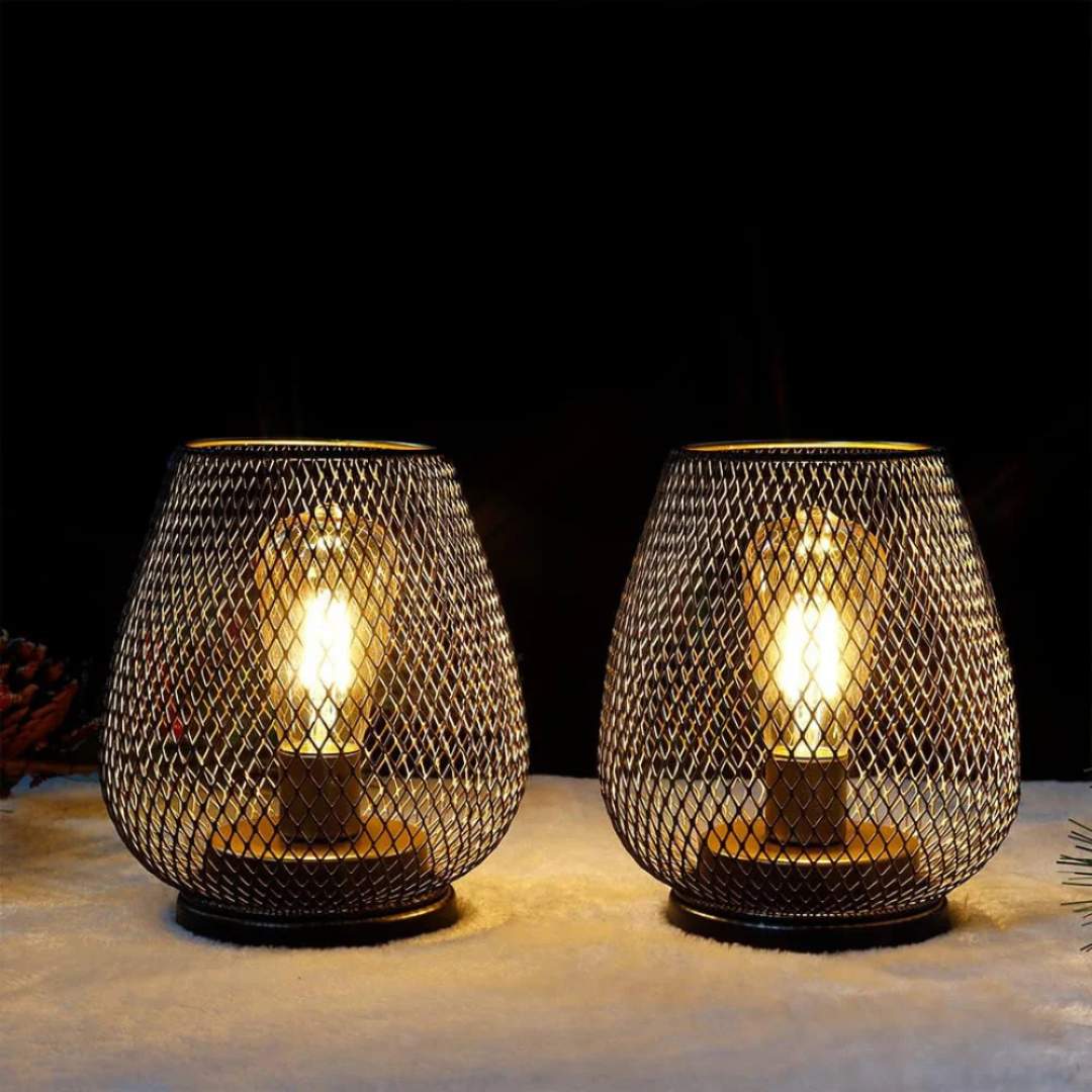 LED Lantaarn Draadloos Industrieel met Metalen Gaas