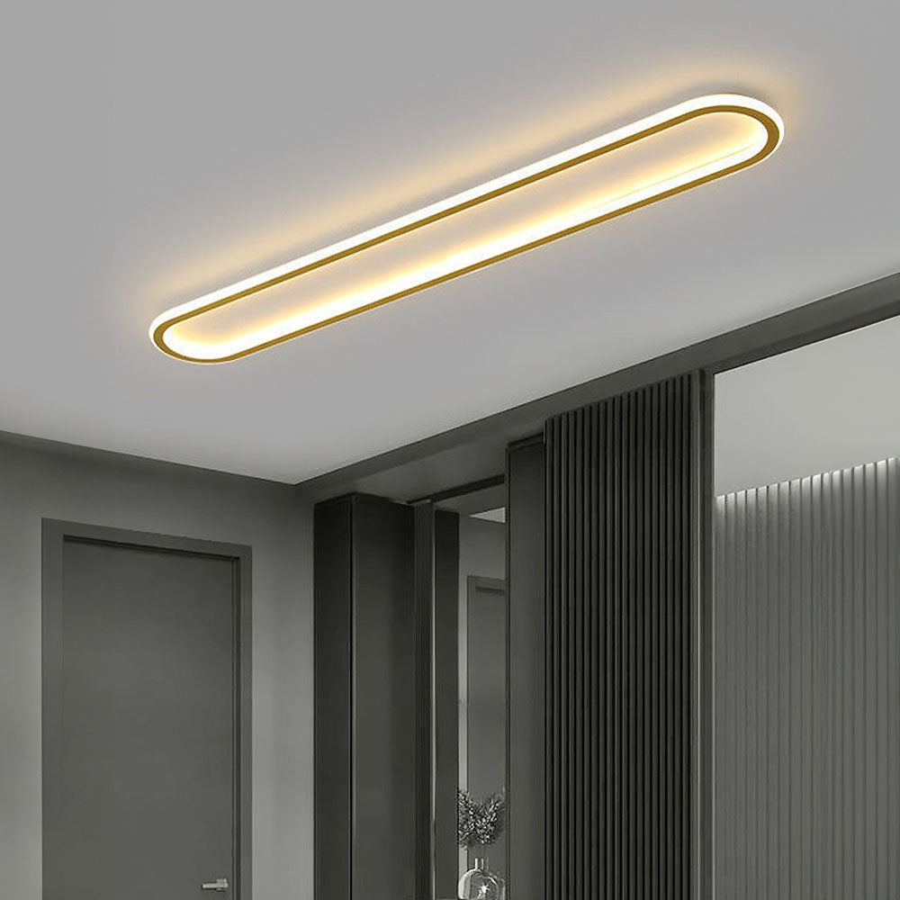 Plafondlamp Hal Minimalistisch LED met Afgeronde Rechthoekige Vorm
