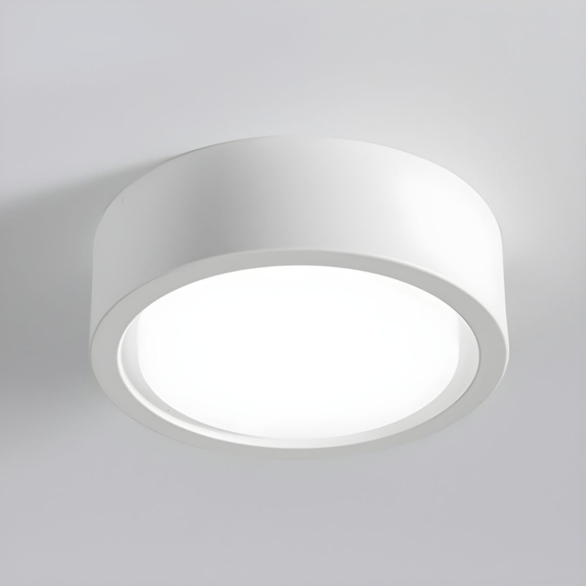 Plafondlamp Minimalistisch Rond met Geïntegreerde LED en Opbouwmontage
