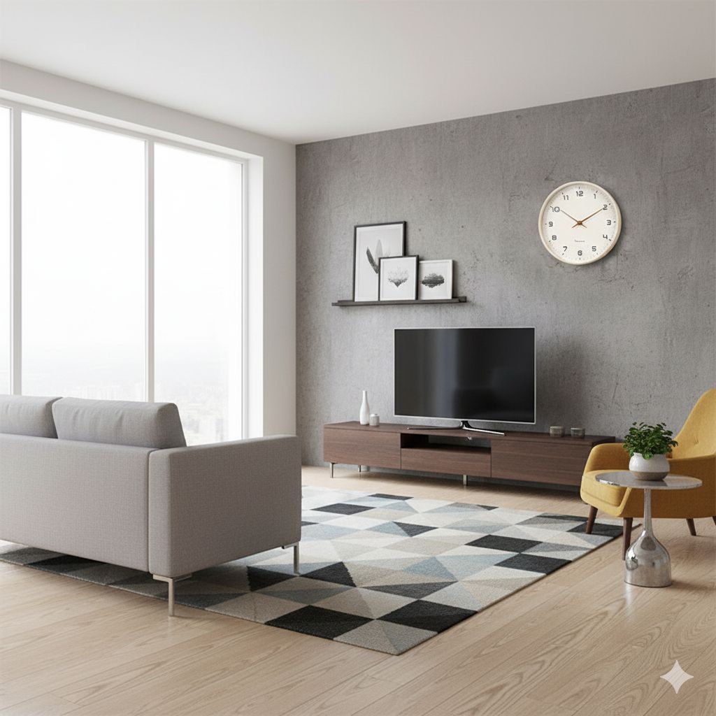 Ronde Wandklok Scandinavisch Minimalistisch met Stille Quartz Motor
