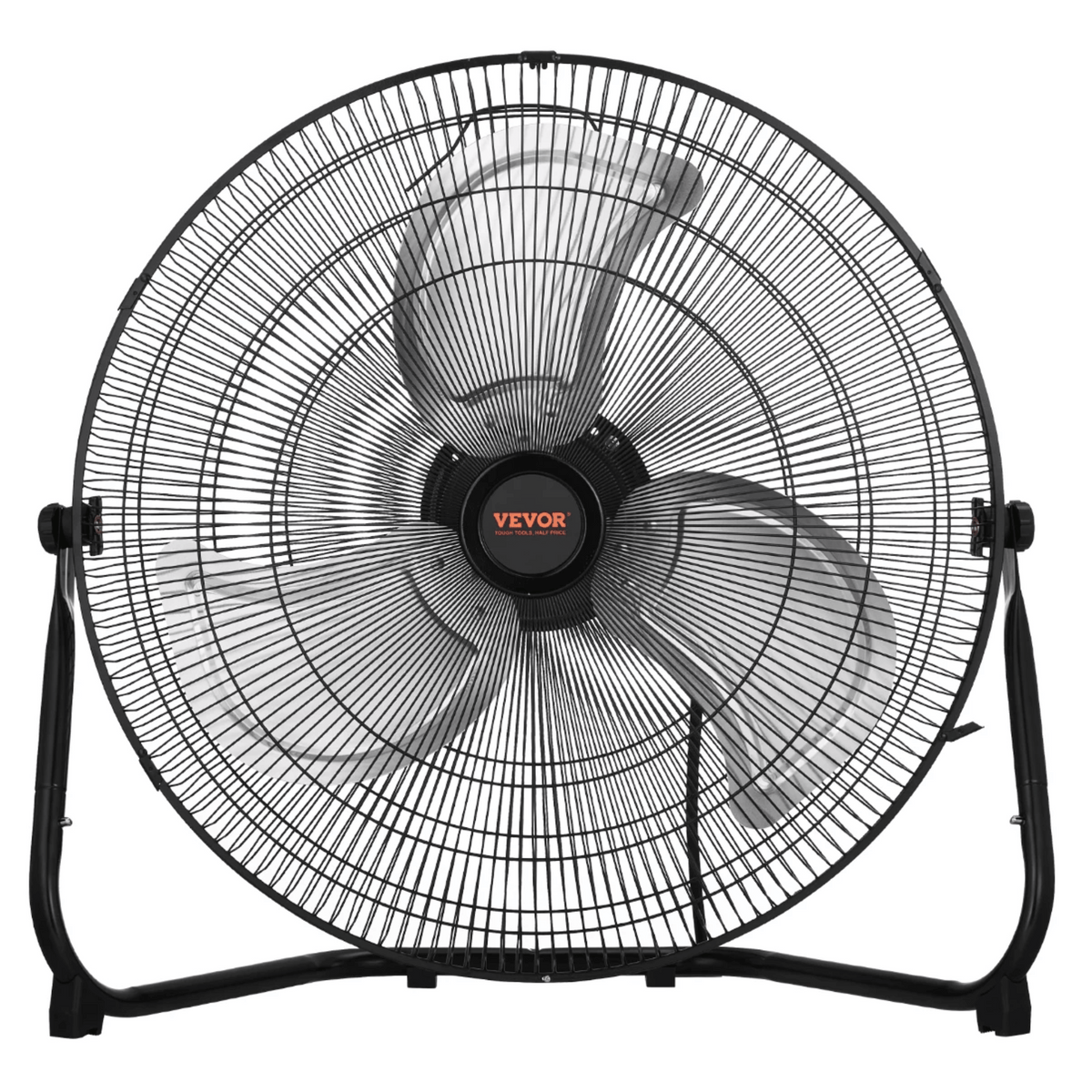Vloerventilator Industrieel met 3 Snelheidsstanden en 360° Kantelbaar Rooster