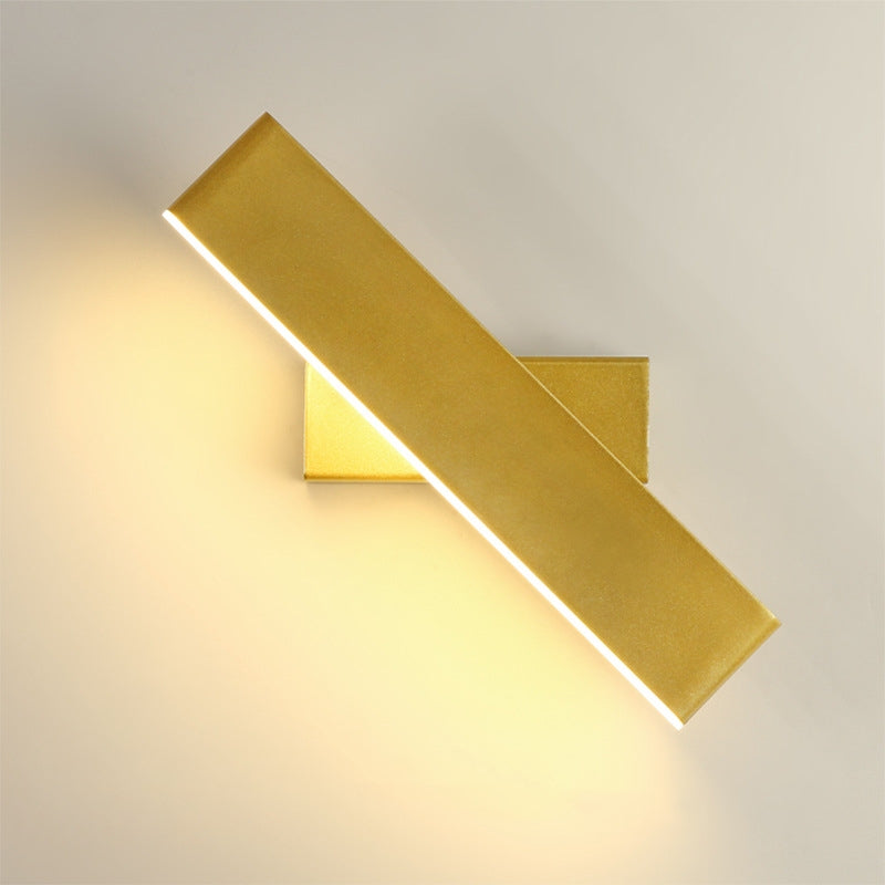 Wandlamp Minimalistisch met Draaibare Rechthoekige Kap en Geïntegreerde LED