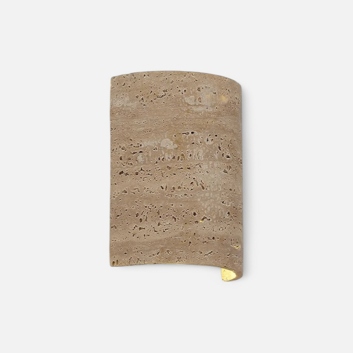 Wandlamp Minimalistisch met Travertine Kap en Up-Down Verlichting