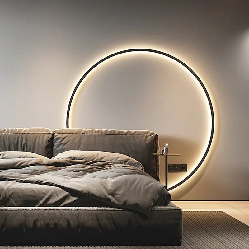Wandlamp Minimalistisch Rond LED Ring voor Slaapkamer en Woonkamer