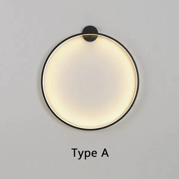 Wandlamp Minimalistisch Rond LED Ring voor Slaapkamer en Woonkamer