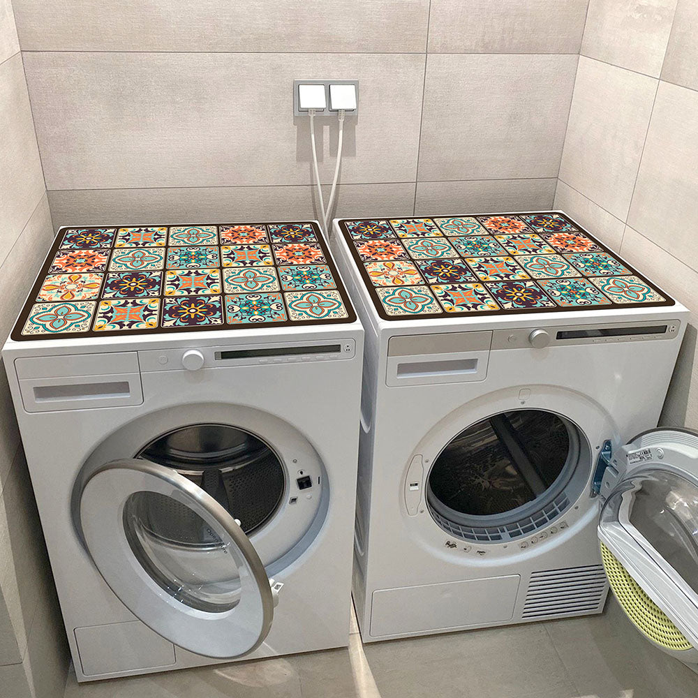 Wasmachine Beschermmat met Antislip Onderkant en Bohemian Print