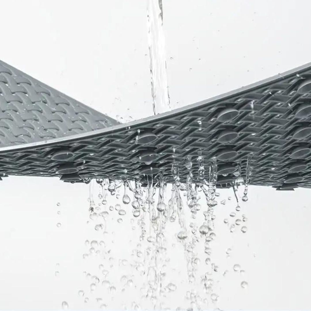 Antislip Douchematje voor Bad en Douche met Zuignappen en Vlecht Patroon