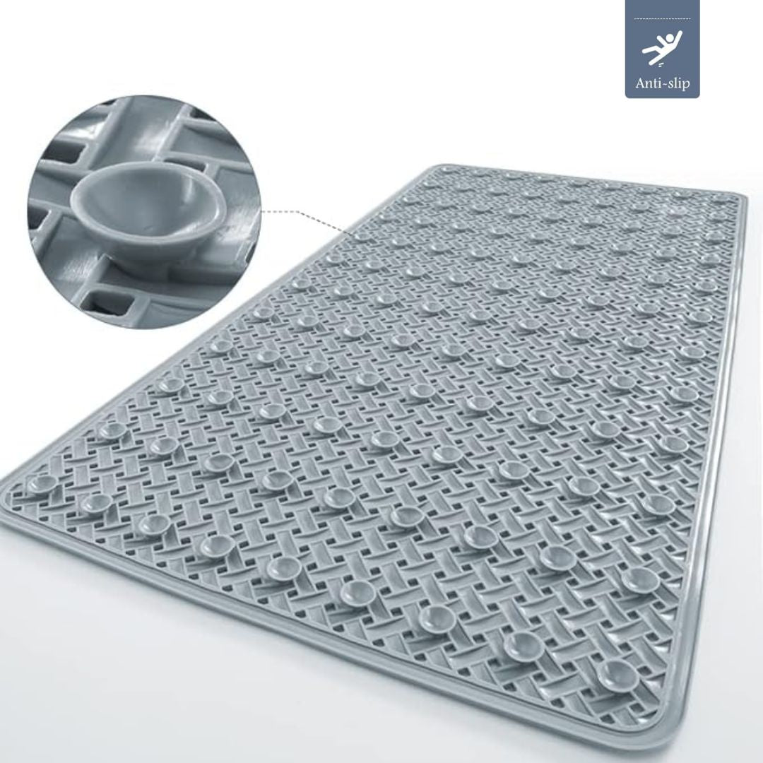 Antislip Douchematje voor Bad en Douche met Zuignappen en Vlecht Patroon