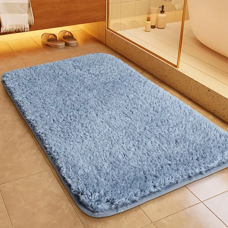 Badmat Antislip met Dikke Pluche Vloer en Afgeronde Hoeken ##POS:5##