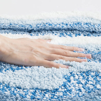 Badmat Antislip met Kustmotief en Voetafdrukdesign