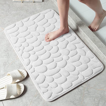 Badmat met Antislip Onderkant en Kiezelsteenpatroon