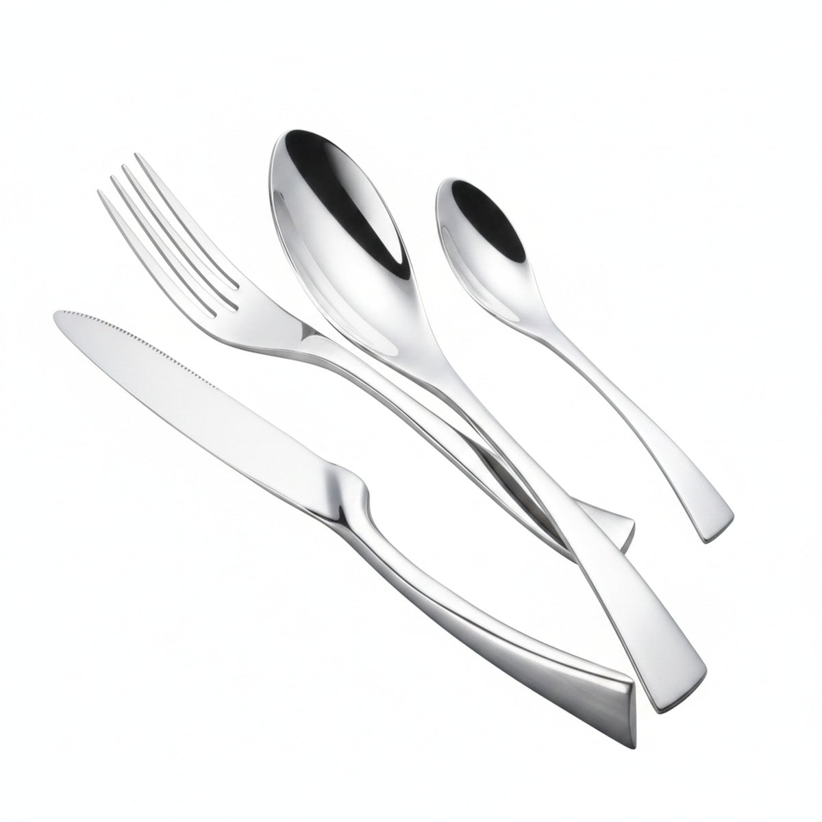 Bestek Set met Vork, Mes en Lepel voor 6 of 12 Personen