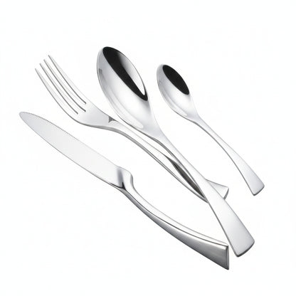 Bestek Set met Vork, Mes en Lepel voor 6 of 12 Personen