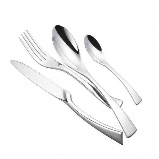 Bestek Set met Vork, Mes en Lepel voor 6 of 12 Personen
