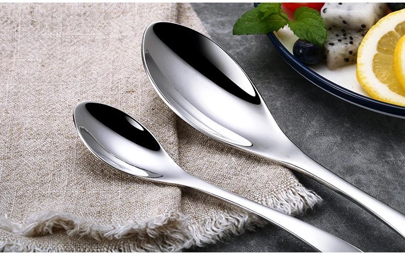 Bestek Set met Vork, Mes en Lepel voor 6 of 12 Personen