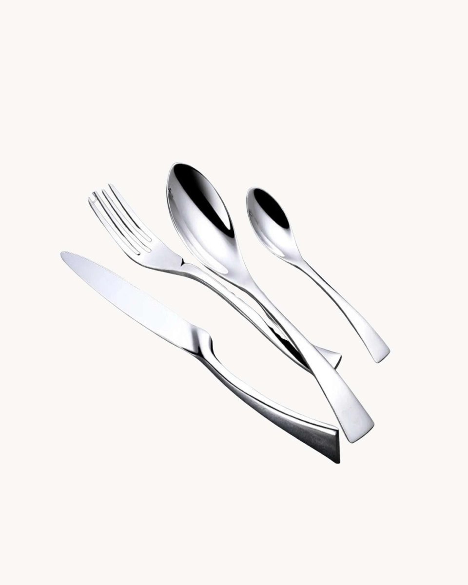 Bestek Set met Vork, Mes en Lepel voor 6 of 12 Personen
