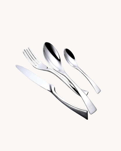 Bestek Set met Vork, Mes en Lepel voor 6 of 12 Personen