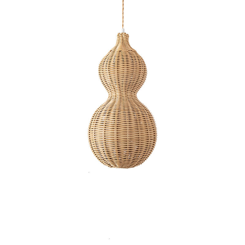 Buiten Hanglamp Bohemian met Vlechtwerk Kalebas Vorm voor Tuin en Terras