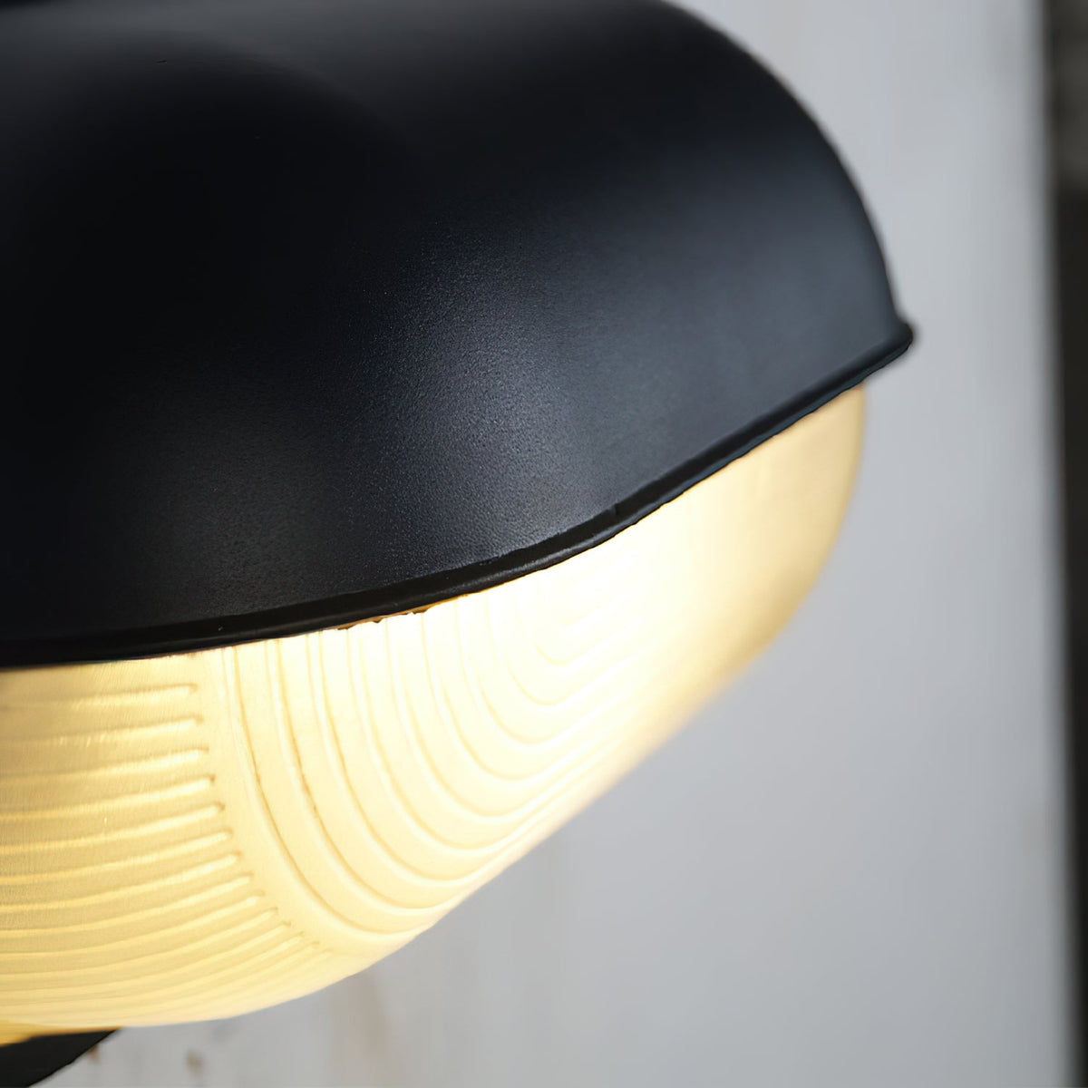 Buitenlamp Industrieel Ovaal met Matglazen Kap voor Wand
