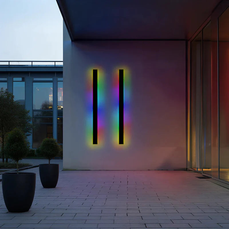 Buitenlamp LED Wandlamp Minimalistisch Lineair met Bewegingssensor en RGB