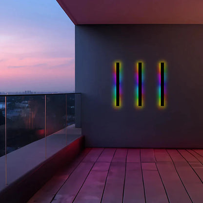Buitenlamp LED Wandlamp Minimalistisch Lineair met Bewegingssensor en RGB