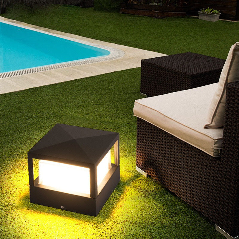 Buitenlamp Sokkel Modern LED met Keuze uit Rond of Vierkant Ontwerp