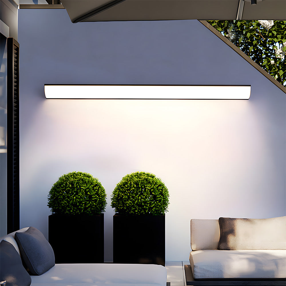 Buitenwandlamp Minimalistisch met Geïntegreerde LED en Slank Langwerpig Design