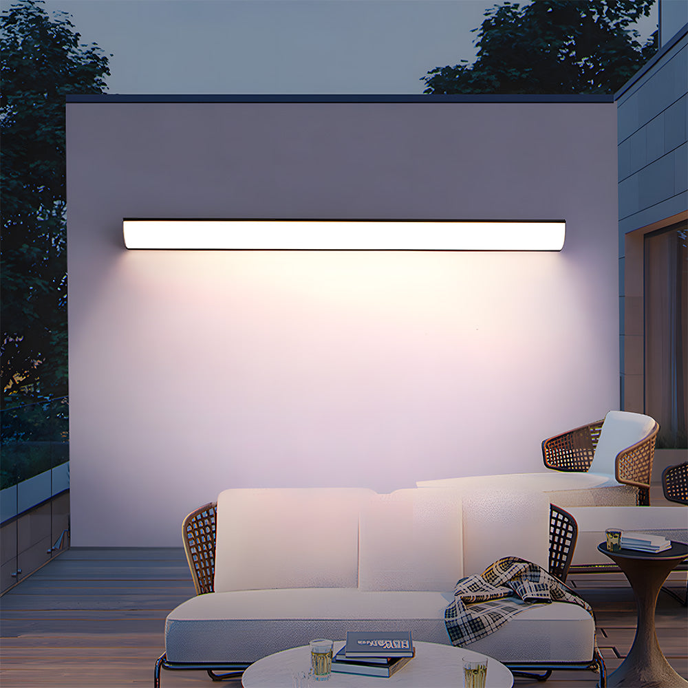 Buitenwandlamp Minimalistisch met Geïntegreerde LED en Slank Langwerpig Design
