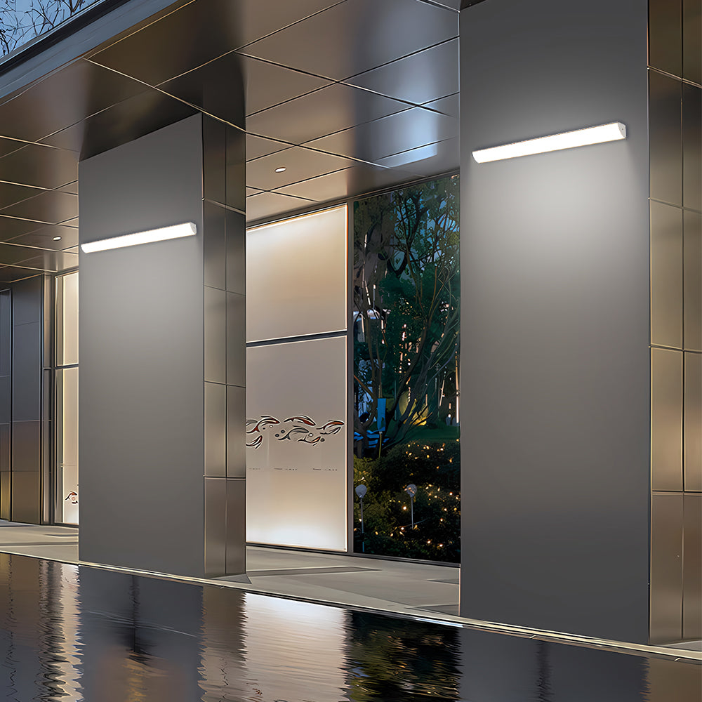 Buitenwandlamp Minimalistisch met Geïntegreerde LED en Slank Langwerpig Design