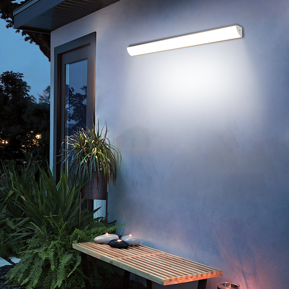Buitenwandlamp Minimalistisch met Geïntegreerde LED en Slank Langwerpig Design