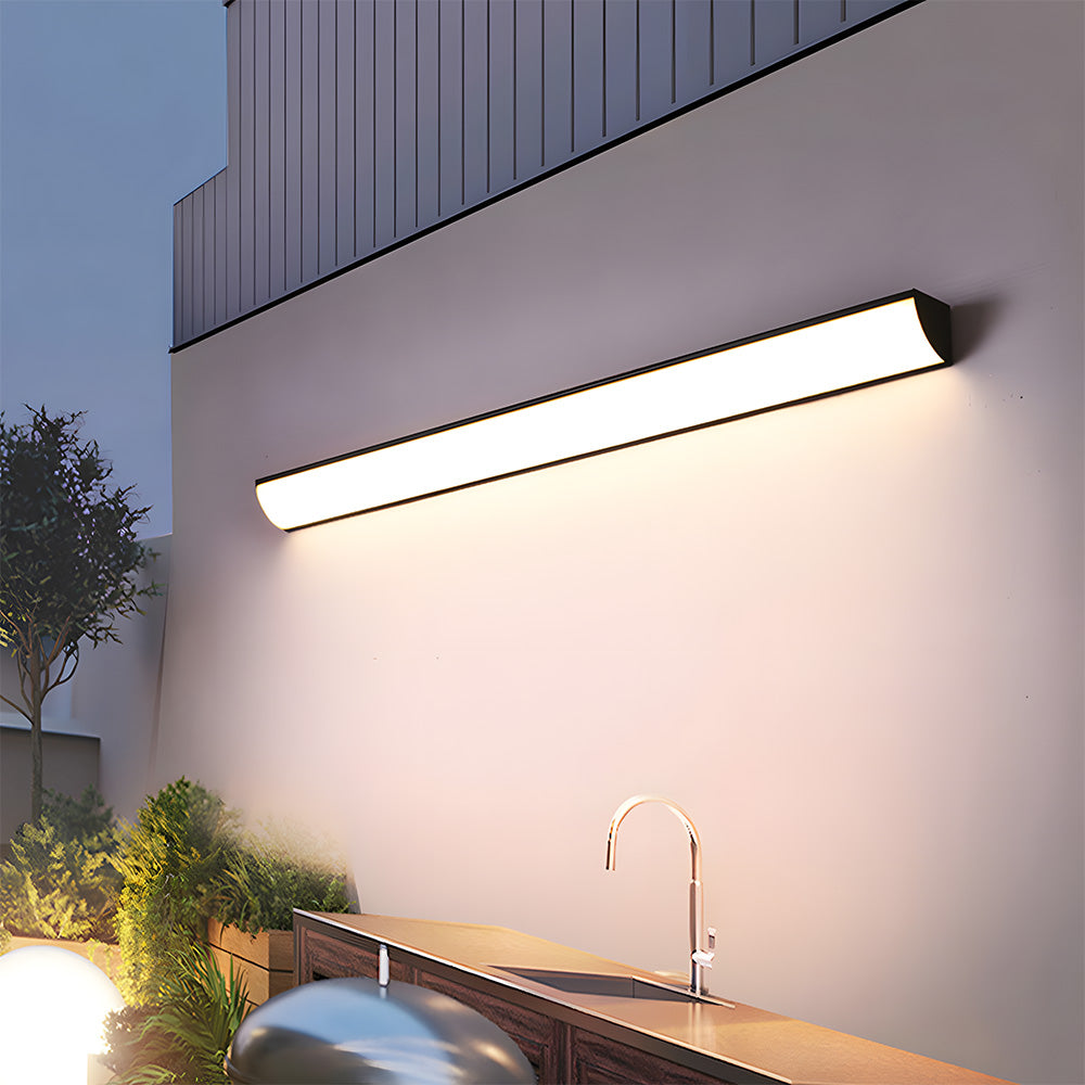 Buitenwandlamp Minimalistisch met Geïntegreerde LED en Slank Langwerpig Design