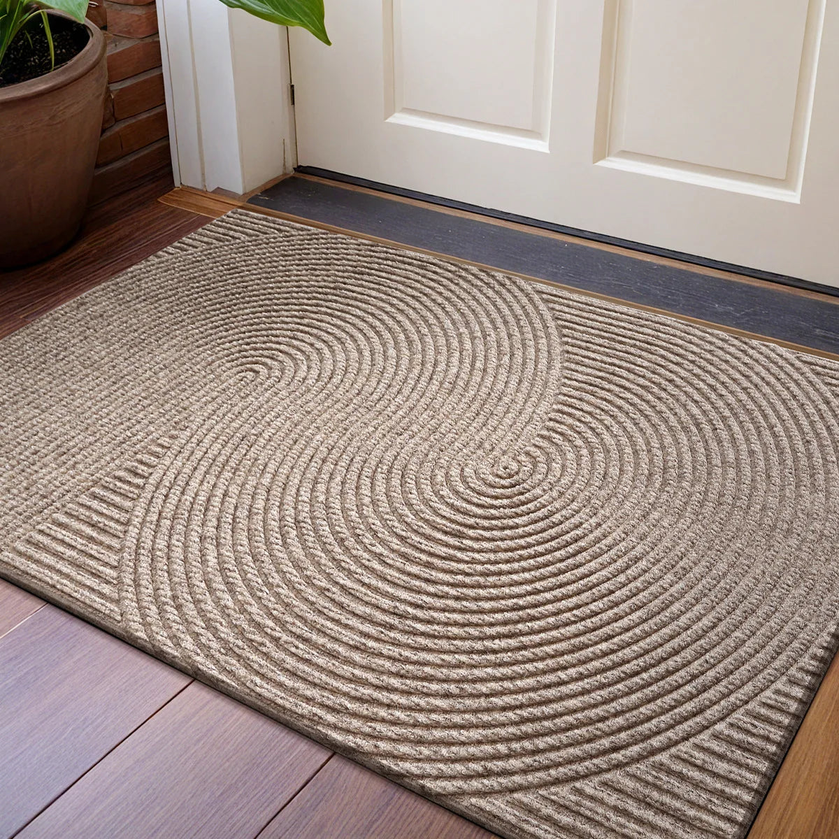 Deurmat Antislip met 3D Groefpatroon voor Binnen en Buiten