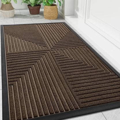 Deurmat Antislip voor Binnen en Buiten met Geometrisch Patroon
