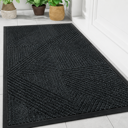 Deurmat Antislip voor Binnen en Buiten met Geometrisch Patroon