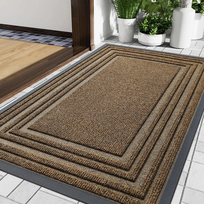 Deurmat Antislip voor Binnen en Buiten met Rand Design