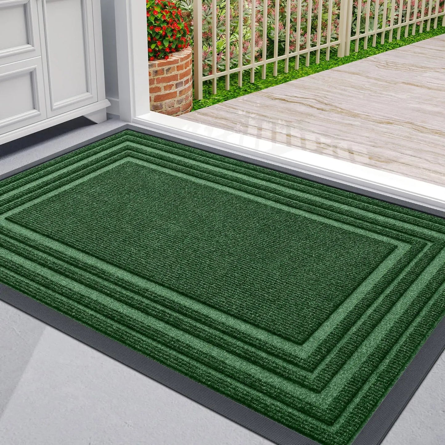 Deurmat Antislip voor Binnen en Buiten met Rand Design