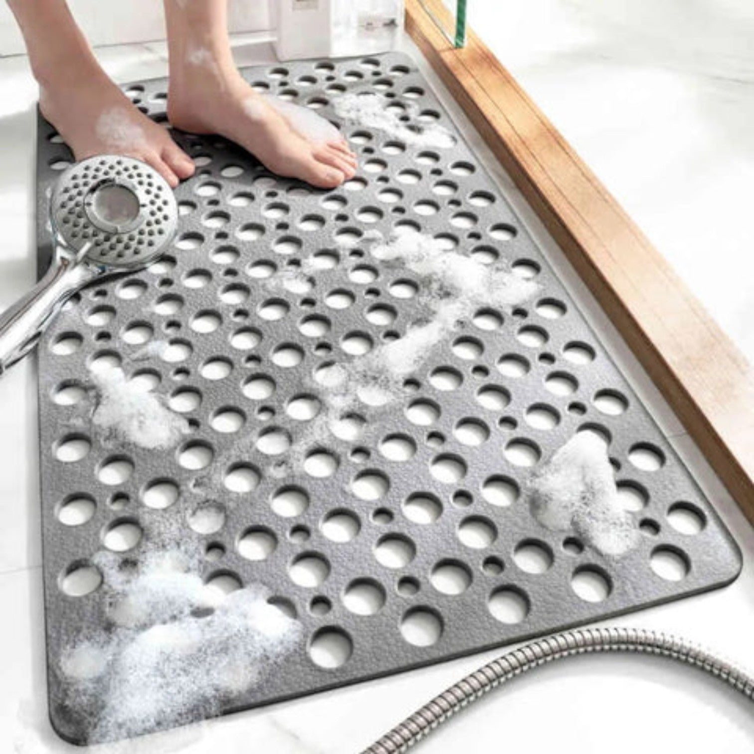 Douchemat Antislip met Drainagegaten voor Douche en Bad