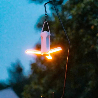 Draagbare LED Campinglamp Opvouwbaar met SOS-functie en USB Opladen