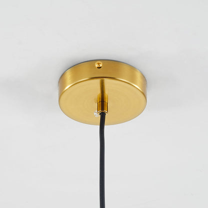 Hanglamp Art Deco met Glazen Bol en Verstelbare Hoogte