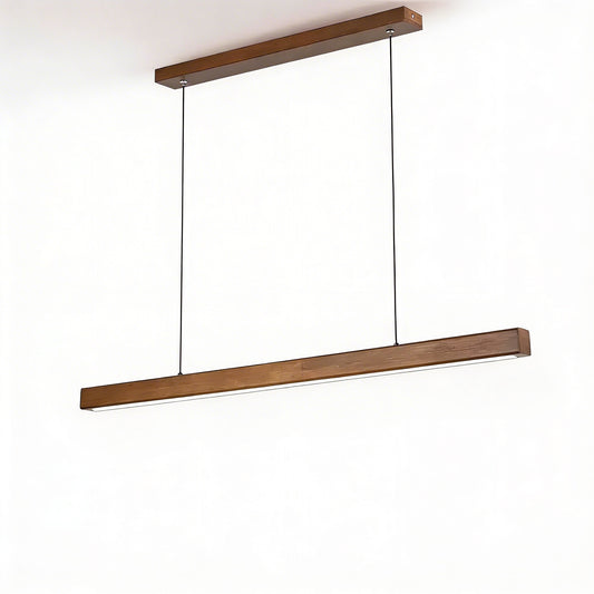 Hanglamp Balkvorm Hout LED Verstelbaar voor Eettafel