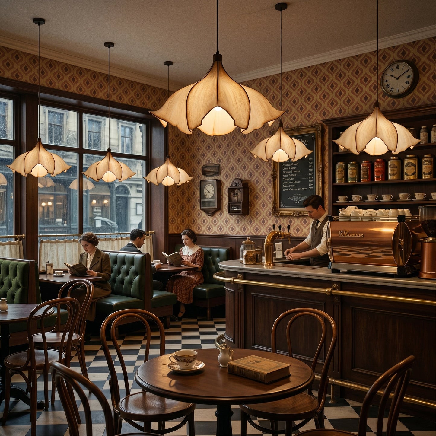 Hanglamp Bohemian met Bloemensilhouet en Verstelbare Hoogte