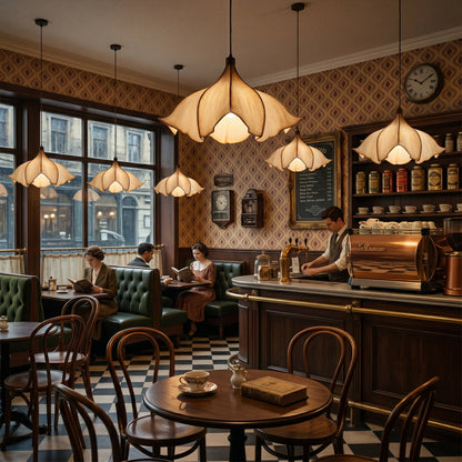 Hanglamp Bohemian met Bloemensilhouet en Verstelbare Hoogte